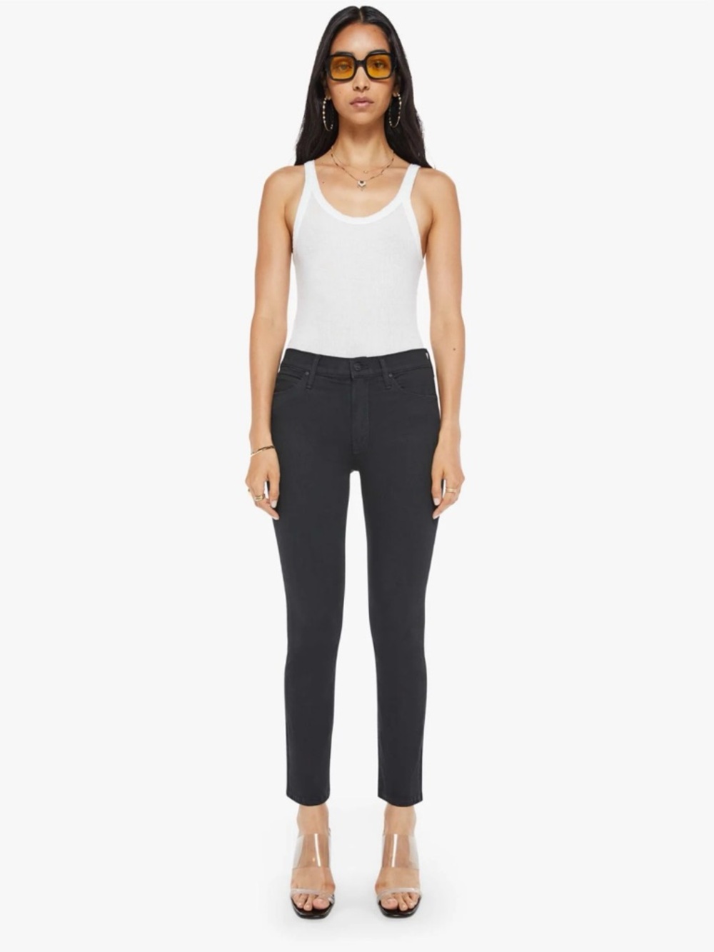 Mother Denim Women’s The Mid Rise Dazzler Ankle Jeans in Not Guilty (27)